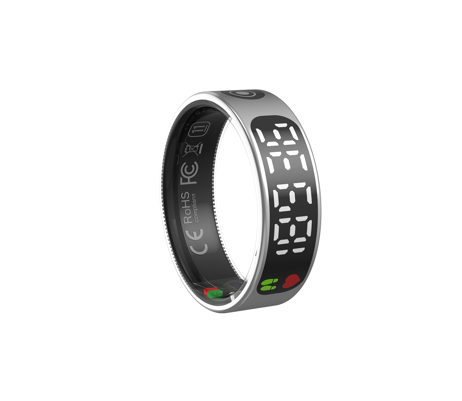 INELX smart ring with screen